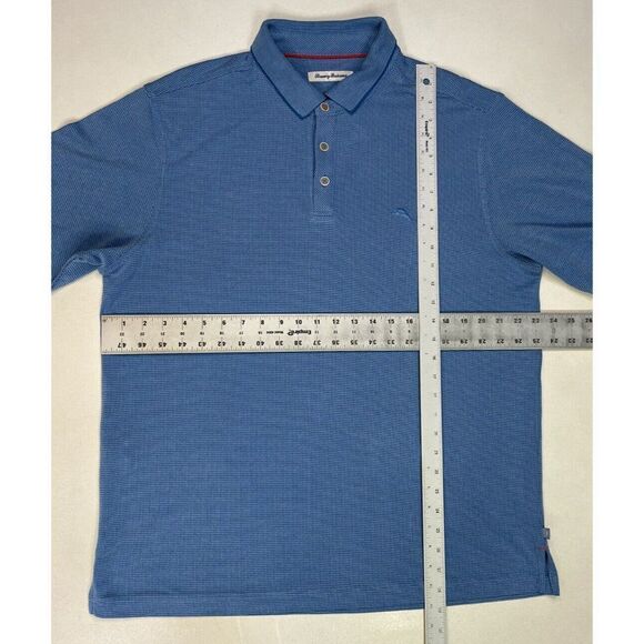 Tommy Bahama Polo Shirt Men Large Blue Short Sleeve - Picture 6 of 6